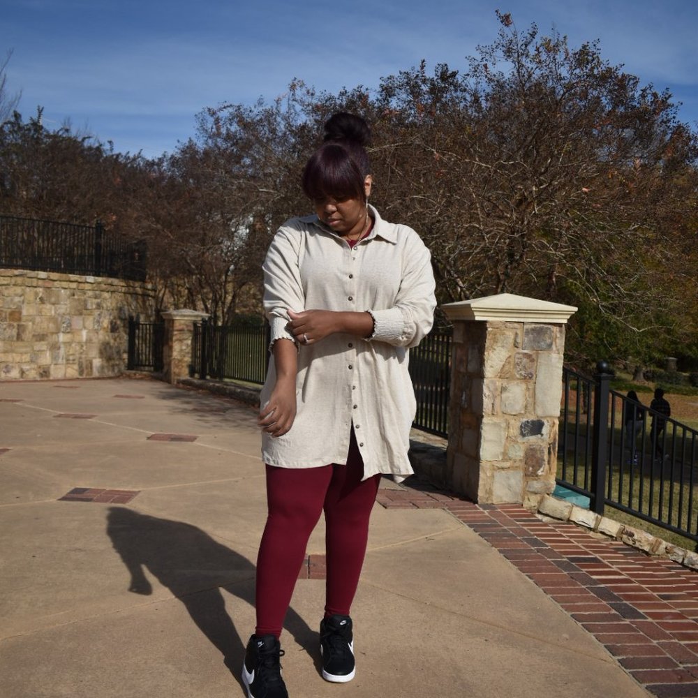 Button Down with Side Pockets